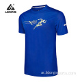 Lidong Sublimation تصميم جديد شعار مخصص الرياضة tshirts